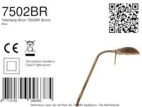 Steinhauer Led bureaulampMexlite - 7502BR - thumbnail