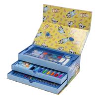 Speelgoedland Bluey kleurkoffer set - 52dlg. - thumbnail