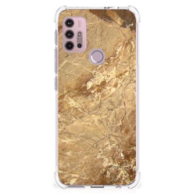 Motorola Moto G30 | G20 | G10 Anti-Shock Hoesje Marmer Creme Motorola Moto G30 | G20 | G10 Anti-Shock Hoesje Marmer Creme
