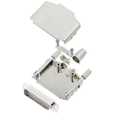 encitech DPPK25-M-DBP-W-K 6355-8004-03 D-sub male connectorset 180 ° Aantal polen: 25 Soldeerkelk 1 stuk(s)