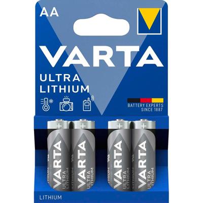 Varta LITHIUM AA Bli 4 AA batterij (penlite) Lithium 2900 mAh 1.5 V 4 stuk(s)