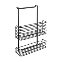 Metaltex Galileo Dubbele Hangmand 26x12x36 cm Mat Zwart/Metaal - thumbnail