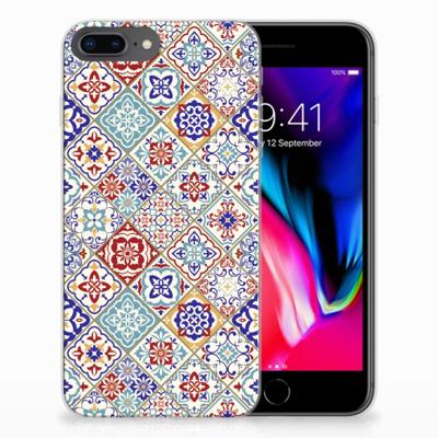 Apple iPhone 7 Plus | 8 Plus | TPU | Siliconen hoesje | Tiles Color Apple iPhone 7 Plus | 8 Plus | TPU | Siliconen hoesje | Tiles Color