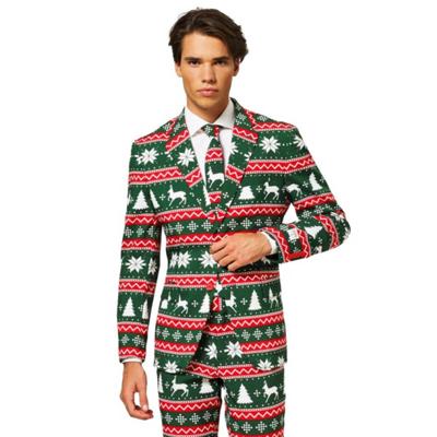 Kerst kostuum Festive Green