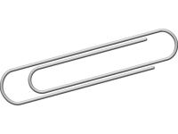 Kangaro papierklemmen 50 mm rond verzinkt, doos 100 stuks - thumbnail