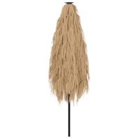 Parasol met stalen paal 288x288x225 cm bruin - thumbnail