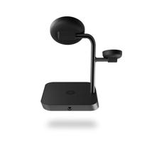 ZENS Aluminium Series 3 in 1 Magnetic Wireless Office Charger Pro 3 ZEDC25B/00 Inductie lader Zwart - thumbnail