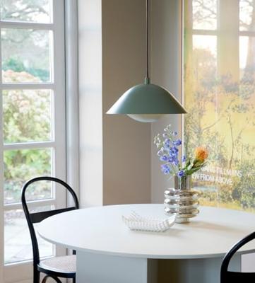 Hanglamp Groen met E27 fitting &apos;Freya&apos; 35 cm