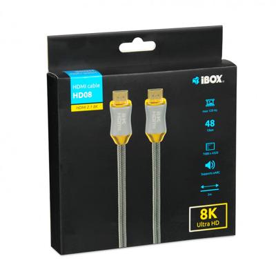 HDMI-kabel I-BOX HD08 HDMI 2.1 8K, 2M