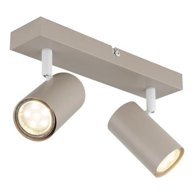 Globo 2-lichts plafondspotRobby zand bruin - 57911-2SA