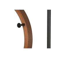 Kapstok Home ESPRIT Bruin Zwart Hout Metaal 20 x 20 x 172 cm - thumbnail