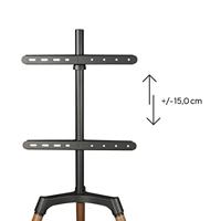 Hama Houten TV-Standaard tot 165 cm (65) 400x400 Houtkleur/Zwart - thumbnail