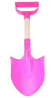 Yello schep kunststof/hout roze 48 cm - thumbnail