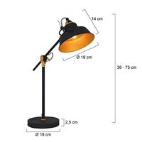 Steinhauer Landelijke leeslampMexlite voor op tafel - 1321ZW - thumbnail
