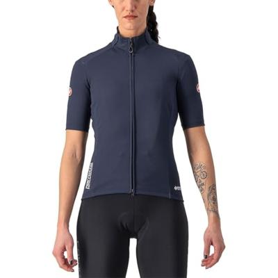 Castelli Perfetto RoS 2 Wind fietsshirt korte mouw blauw dames M Castelli Perfetto RoS 2 Wind fietsshirt korte mouw blauw dames M