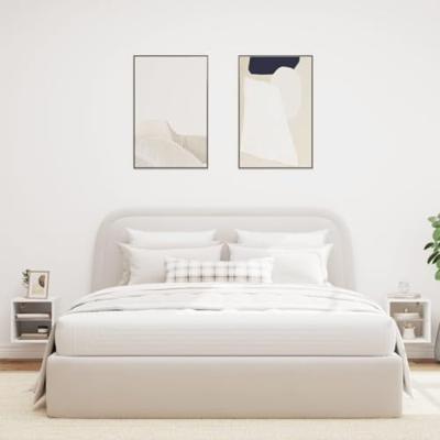 Tv-wandmeubels met LED-verlichting 2 st 30x28,5x30 cm wit