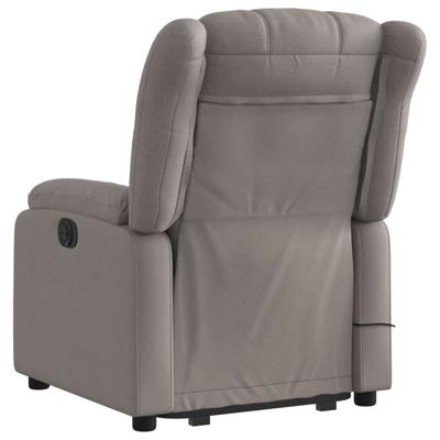 Sta-op-massagestoel verstelbaar stof taupe