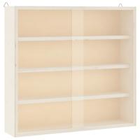 Houten verzamelvitrine met deuren 40x8,5x37 cm - thumbnail
