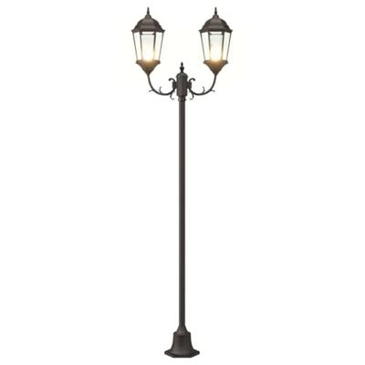 Tuin Lantaarnpaal Brons Aluminium en Glas