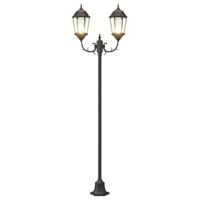 Tuin Lantaarnpaal Brons Aluminium en Glas - thumbnail