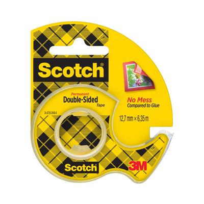 Plakband 3m scotch 12.7mmx6.3mm met houder 2z
