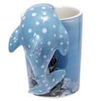 Walvis Haai - Gevormd Handvat Keramiek Mok - thumbnail