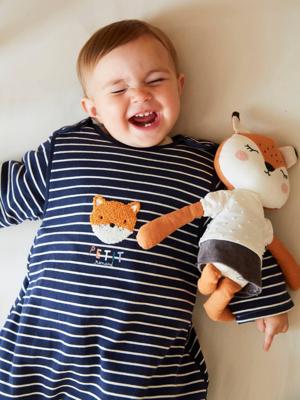 Trappelzak met lange mouwen Copain des Bois inkt