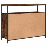 Dressoir 100x35x80 cm bewerkt hout gerookt eikenkleurig - thumbnail