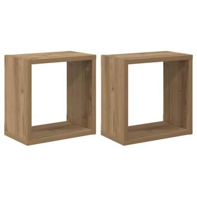 Wandplank met plank Wandgemonteerd Artisan Eiken Bewerkt hout