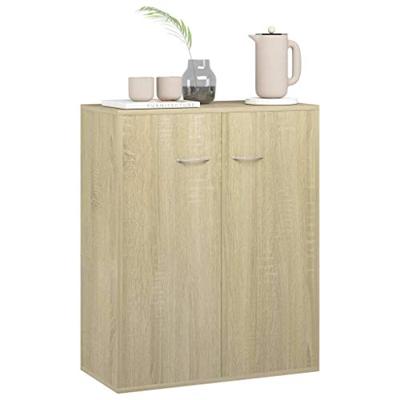 Dressoir 60x30x75 cm spaanplaat sonoma eikenkleurig
