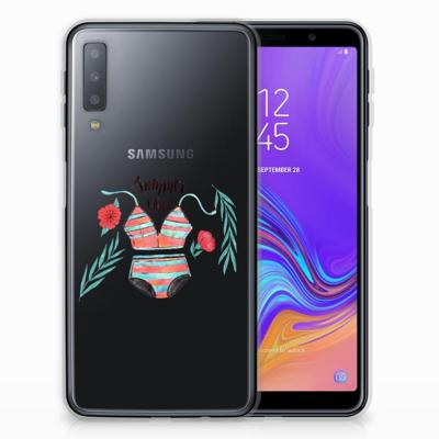 Samsung Galaxy A7 (2018) Telefoonhoesje met Naam Boho Summer Samsung Galaxy A7 (2018) Telefoonhoesje met Naam Boho Summer