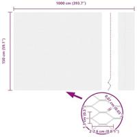 VidaXL Hexagon hek groen 1,5 x 10 m pvc - thumbnail