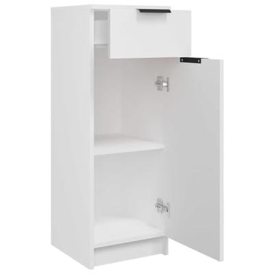 Badkamerkast 32x34x90 cm bewerkt hout wit