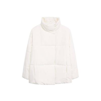 Violeta by Mango gewatteerde jas ecru Violeta by Mango gewatteerde jas ecru