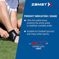 Zamst Filmista Dunne Enkelbrace - S - Links - Zwart - thumbnail