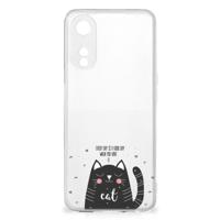 OPPO A78 5G | A58 5G Telefoonhoesje met Naam Cat Good Day - thumbnail