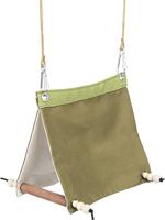 Hangende vogeltent, katoen, 16 × 18 × 20 cm, groen - thumbnail
