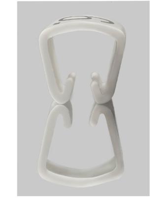 Weidmüller CLI O 10-3 GE/SW L MP Markeerclip Opdruk L Buitendiameter 2 tot 3 mm 0648001659