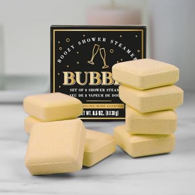 Gift Republic Set van 8 douchestomers geschenkpakket Douchesecco mousserende wijngeur (8x 30 gram)