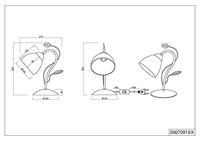 Trio Antiek tafellampjeTraditio - 500700128 - thumbnail