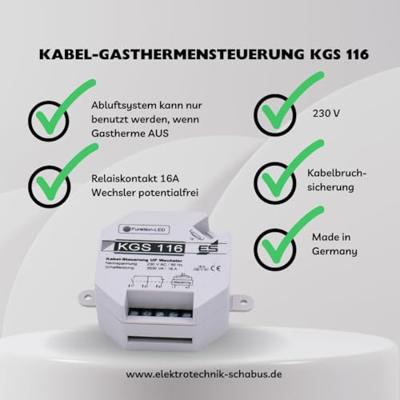 Schabus KGS 116 Kabel voor gasverwarming 1 stuk(s)