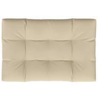 VidaXL Palletkussen 120x80x12 cm stof beige - thumbnail