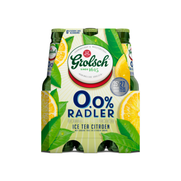 Grolsch 0.0% Radler Ice Tea Citroen Flessen 6 x 30 cl bij Jumbo