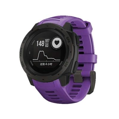 Silicone polsbandje voor vervanging voor het Instinct van de Garmin 22mm (paars)