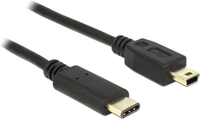 Delock 83336 Kabel USB Type-C 2.0 male > USB 2.0 Type Mini-B male 2,0 m zwart