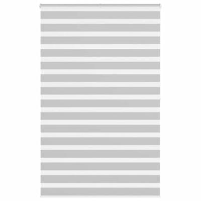 VidaXL Zebra rolgordijn 145x200 cm stofbreedte 140,9 cm lichtgrijs VidaXL Zebra rolgordijn 145x200 cm stofbreedte 140,9 cm lichtgrijs