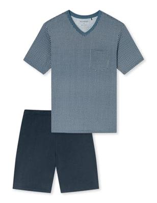 Schiesser Schiesser Pyjama Short graphite 181161 48/S