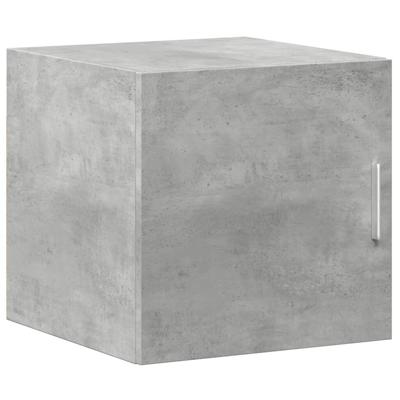 Opbergkast smal 40x42,5x225 cm bewerkt hout betongrijs
