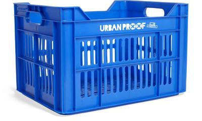 UrbanProof Urban proof fietskrat recycled kunststof 30l konings blauw 40x30x25 cm