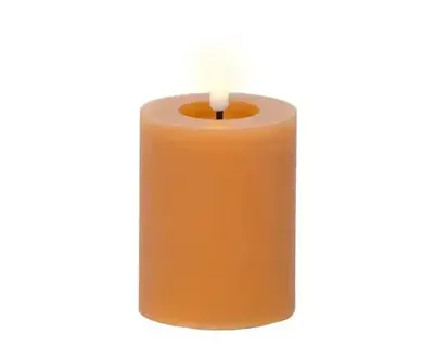 Lumineo ledkaars d7h11cm oranje